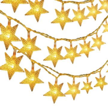 HOME & MARKER® LED traka, 6 m, u obliku zvijezda, dekorativna svjetla, vodootporna, za djecu i spavaću sobu | STARYGLOW