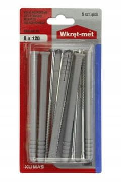 Wkret-Met Univerzalni ekspanzijski tiplovi 8x120mm 5 kom