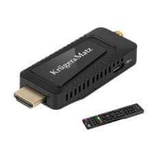 Krüger&Matz Universal Mini HDMI TV dekoder DVB-T2 H.265 HEVC USB + daljinski upravljač