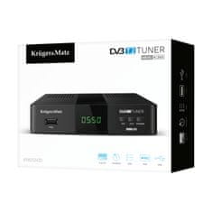 Krüger&Matz Univerzalni TV dekoder DVB-T2 prijemnik H.265 HEVC USB + Remote