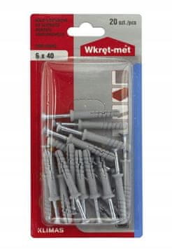 Wkret-Met Univerzalni ekspanzijski tiplovi 6x40mm 20 kom