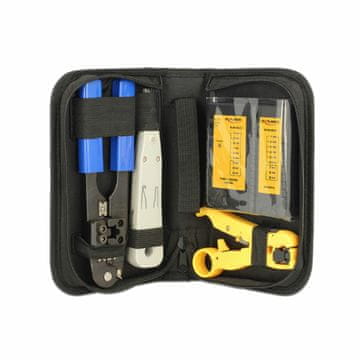 Delock mrežni tester + set alata od 3 dijela 86105