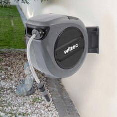 Wiltec Automatsko uvlačivo crijevo za vodu 15 m zidni bubanj za namatanje do 8 bara