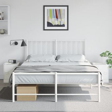 Vidaxl Noćni ormarići, set od 2, bijeli, 34,5 x 39 x 44 cm, čelik