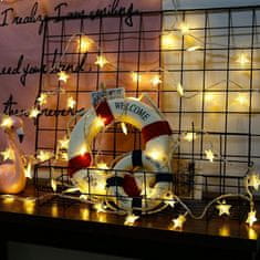 HOME & MARKER® LED traka, 6 m, u obliku zvijezda, dekorativna svjetla, vodootporna, za djecu i spavaću sobu | STARYGLOW