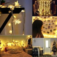 HOME & MARKER® LED traka, 6 m, u obliku zvijezda, dekorativna svjetla, vodootporna, za djecu i spavaću sobu | STARYGLOW