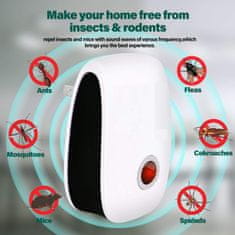 HOME & MARKER® Ultrazvučni odganjalac štetočina i glodavaca, uređaj protiv insekata i miševa| BUGBUSTER