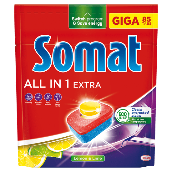 Somat All in 1 Extra tablete, limun, 85/1