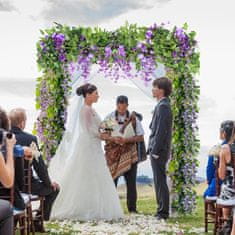 HOME & MARKER® Umjetno cvijeće za dekoraciju, ukrasno cvijeće za zidove i lukove, 180 cm | WISBLOOM