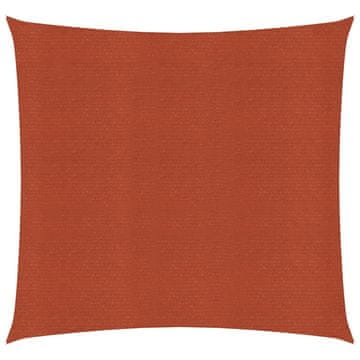 Vidaxl Jedro za zaštitu od sunca 160 g/m² terakota 2,5 x 2,5 m HDPE