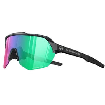 Outdoor master Sportske sunčane naočale Hawk HD Polarized, Black/RoseRed with Revo Green + prozirna leća