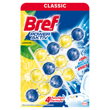 Bref Wc miris Power Aktiv Lemon 3 x 50 g