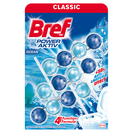 Bref Wc miris Power Aktiv Ocean 3 x 50 g