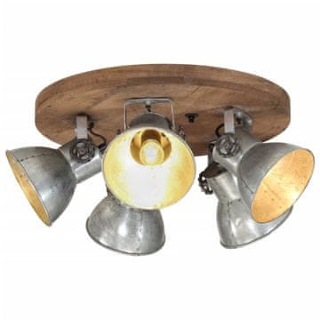 Vidaxl Stropna lampa 25 W, vintage srebrna, 50x50x25 cm, E27