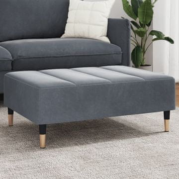 Vidaxl Tabure tamno sivi 77x55x31 cm baršun