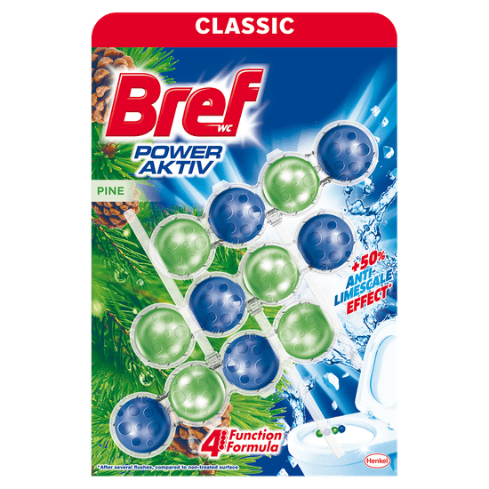 Bref Wc miris Power Aktiv Pine 3 x 50 g