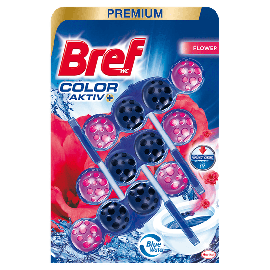 Bref sredstvo za čišćenje wc-a Blue Aktiv Fresh Flower 3 x 50 g
