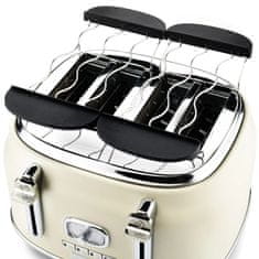 Westinghouse Retro White 4 Slice toster
