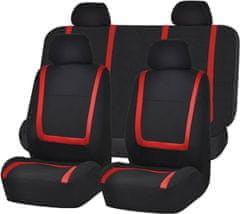 JOIRIDE® Univerzalne presvlake za auto sjedala, 8-dijelni set | CARFIT, crvena