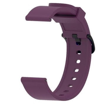 BStrap Silicone V4 remen za Garmin Vivoactive 5, dark purple