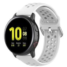 BStrap Silicone Dots remen za Garmin Vivoactive 5, white
