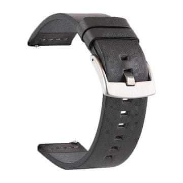 BStrap Fine Leather remen za Garmin Vivoactive 5, black