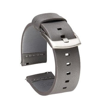BStrap Fine Leather remen za Garmin Vivoactive 5, gray