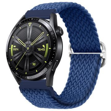 BStrap Elastic Nylon remen za Garmin Vivoactive 5, cold blue