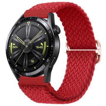 BStrap Elastic Nylon remen za Garmin Vivoactive 5, red