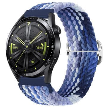 BStrap Elastic Nylon remen za Garmin Vivoactive 5, blueberry