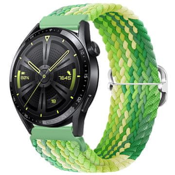 BStrap Elastic Nylon remen za Garmin Vivoactive 5, lime