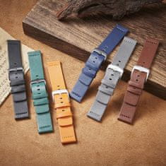 BStrap Fine Leather remen za Garmin Vivoactive 5, blue