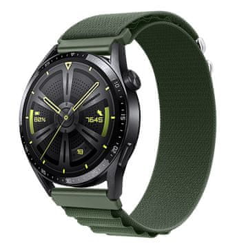 BStrap Nylon Loop remen za Garmin Vivoactive 5, green