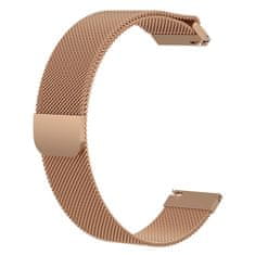 BStrap Milanese remen za Garmin Vivoactive 5, rose gold