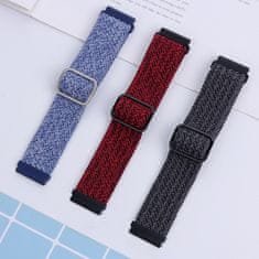 BStrap Braid Nylon remen za Garmin Vivoactive 5, blue white
