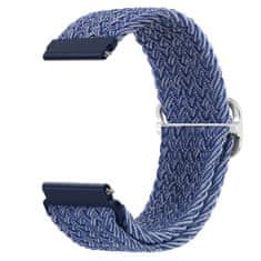 BStrap Braid Nylon remen za Garmin Vivoactive 5, blue white