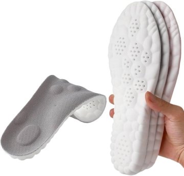 SOLFIT® Ergonomski ulošci za cipele, 4D tehnologija, upijanje vlage, potpora stopalu | CLOUDSTEP (1 par, sivi, 35-39)