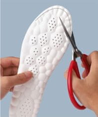 SOLFIT® Ergonomski ulošci za cipele, 4D tehnologija, upijanje vlage, potpora stopalu | CLOUDSTEP (1 par, sivi, 35-39)