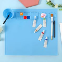 JOJOY® Višenamjenska silikonska podloga za kreativne aktivnosti (38x43 cm) | ARTMAT, plava