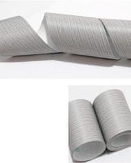 HOME & MARKER® Samoljepljiva dekoracija imitacija drva, PVC folija za zidove i vrata 5 m | DECORIM, siva