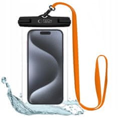Tech-protect UWC7 vodootporna futrola za mobitel 6.9'', crna/narančasta