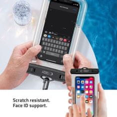 Tech-protect UWC7 vodootporna futrola za mobitel 6.9'', crna/narančasta