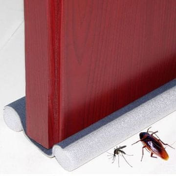 Netscroll Podloga za vrata protiv propuha, prašine i insekata, dvostrana zaštita koja klizi s vratima, DoorStopper