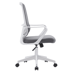 eoshop Uredska stolica SALOMO TYP 1 s mrežastim naslonom, siva/bijela, 63x61x99-109 cm
