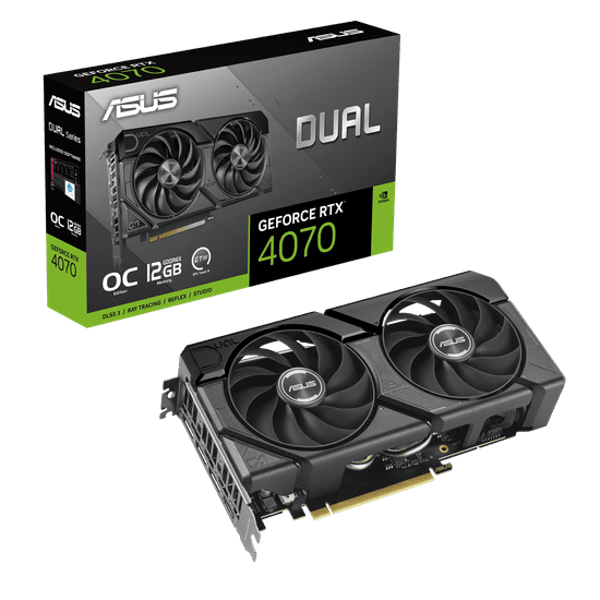 ASUS Dual GeForce RTX 4070 EVO OC grafička kartica, 12 GB GDDR6X (90YV0J15-M0NA00)