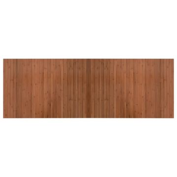 Vidaxl Tepih pravokutni smeđi 70 x 200 cm od bambusa