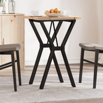 Vidaxl Blagovaonski stol s Y-nogama 50x50x75,5 cm