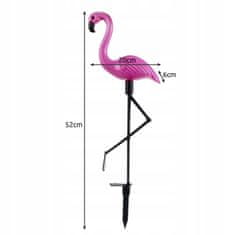 Malatec 3 djelomični solarni set LED ukrasnog vrta Flamingos