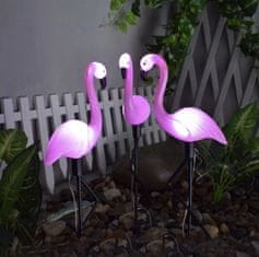 Malatec 3 djelomični solarni set LED ukrasnog vrta Flamingos