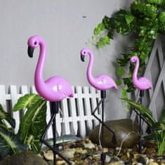 Malatec 3 djelomični solarni set LED ukrasnog vrta Flamingos
